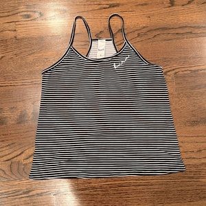 Burn Boot Camp B&W Striped Tank - Women’s Small NEW